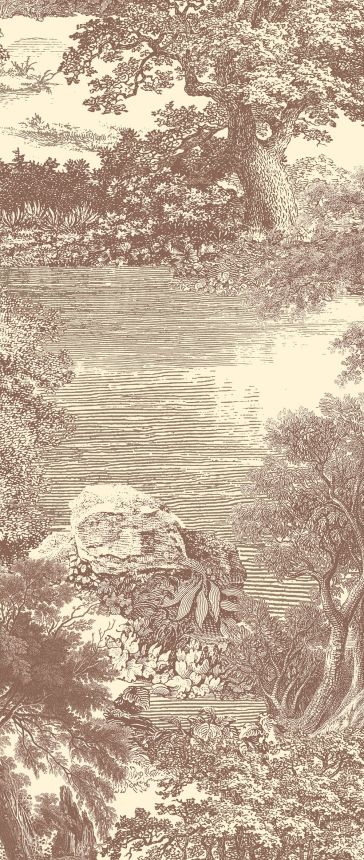 Obrazová tapeta, hnedá, les, stromy, DGSAL1041-300, Amazone, Masureel