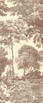 Obrazová tapeta, hnedá, les, stromy, DGSAL1042-300, Amazone, Masureel