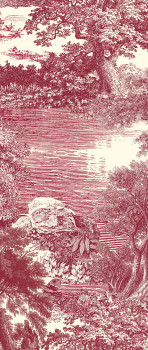 Obrazová tapeta, červená, les, stromy, DGSAL1051-260, Amazone, Masureel