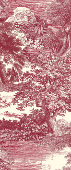 Obrazová tapeta, červená, les, stromy, DGSAL1053-260, Amazone, Masureel