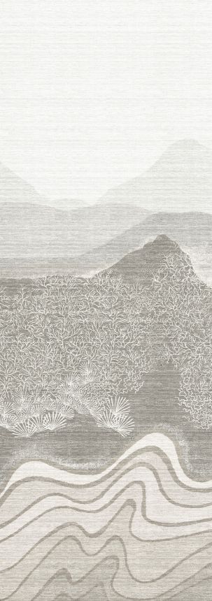 Obrazová tapeta, sivá, horská krajina, DGZON2012-300, Amazone, Masureel