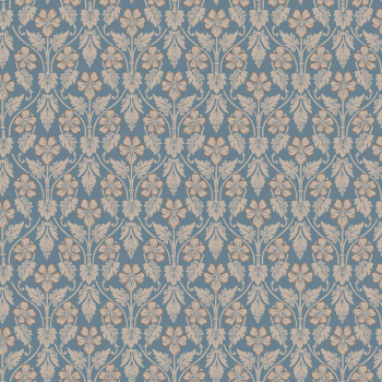 Modrá tapeta, kvety, 4586, Icons, Borastapeter