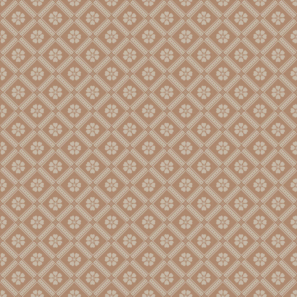 Tapeta na stenu, hnedo-červená, kvety, 4819, New Heritage, Borastapeter