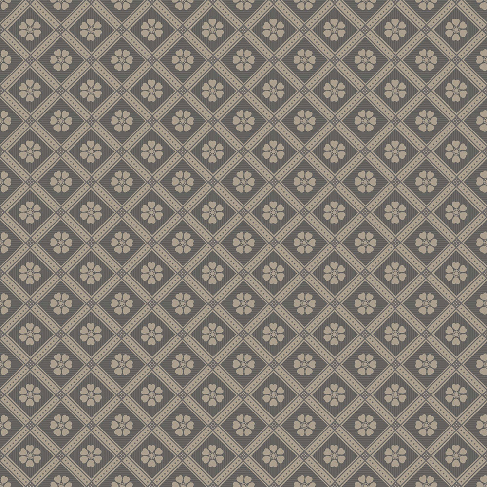 Tapeta na stenu, sivo-čierna, kvety, 4821, New Heritage, Borastapeter