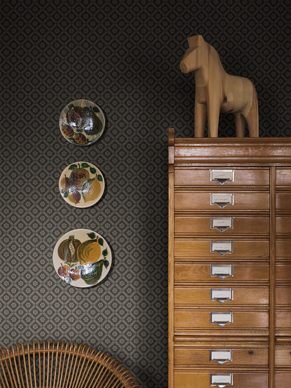 Tapeta na stenu, sivo-čierna, kvety, 4821, New Heritage, Borastapeter