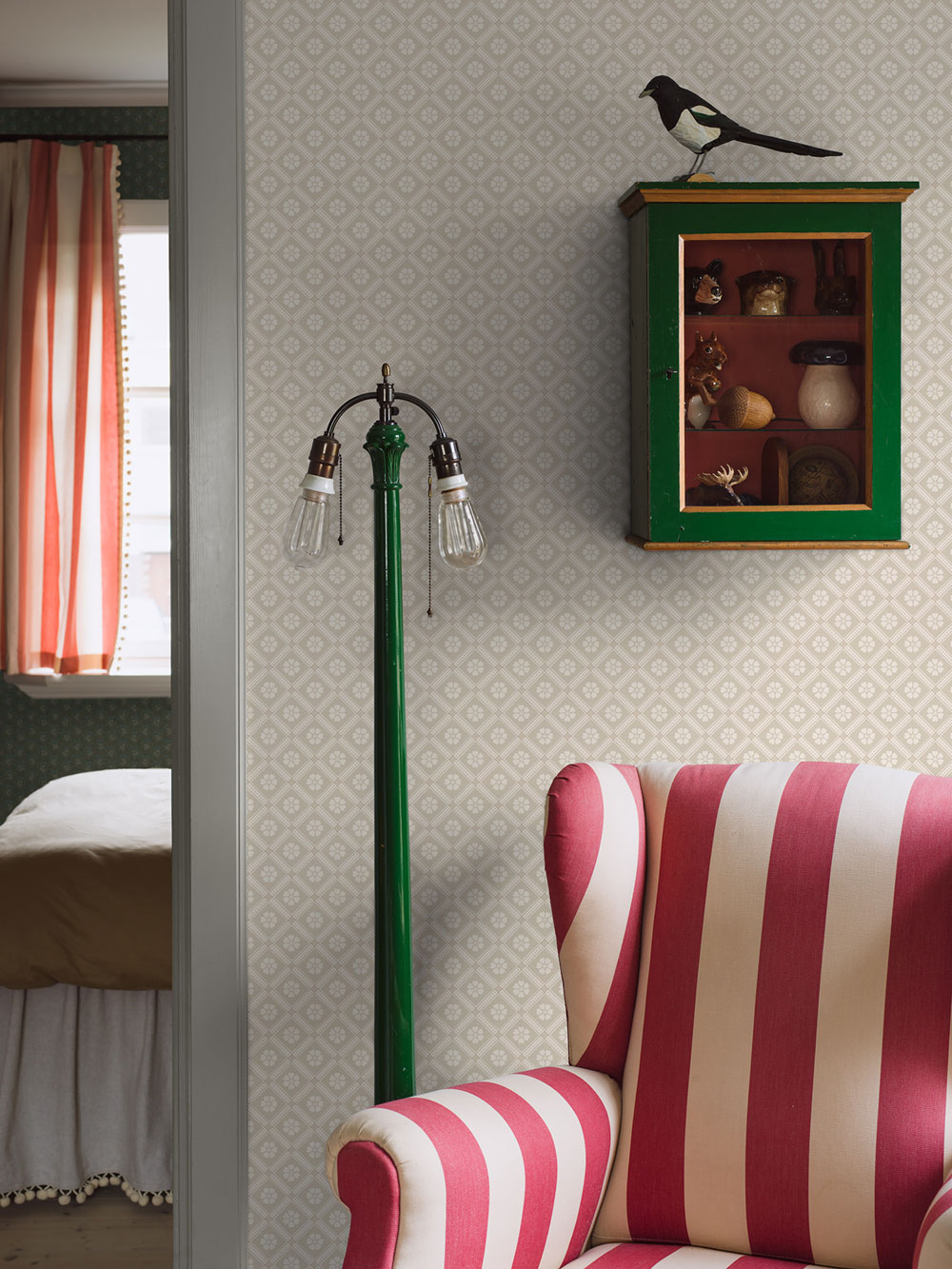 Tapeta na stenu, béžová, kvety, 4823, New Heritage, Borastapeter