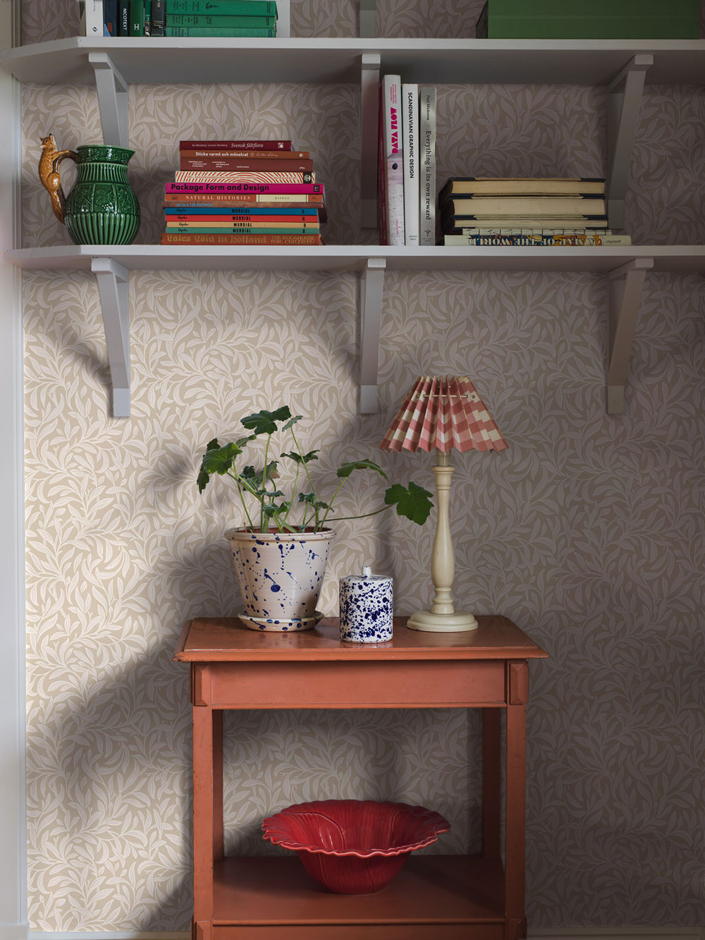 Tapeta na stenu, béžová, listy, 4832, New Heritage, Borastapeter