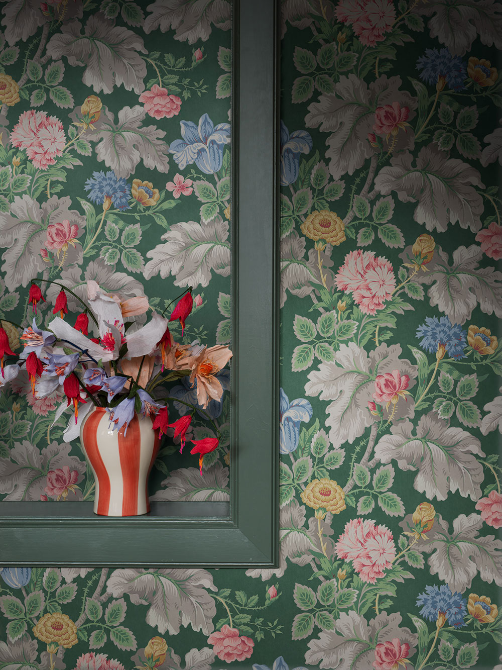 Tapeta na stenu, zelená, kvety, 4834, New Heritage, Borastapeter