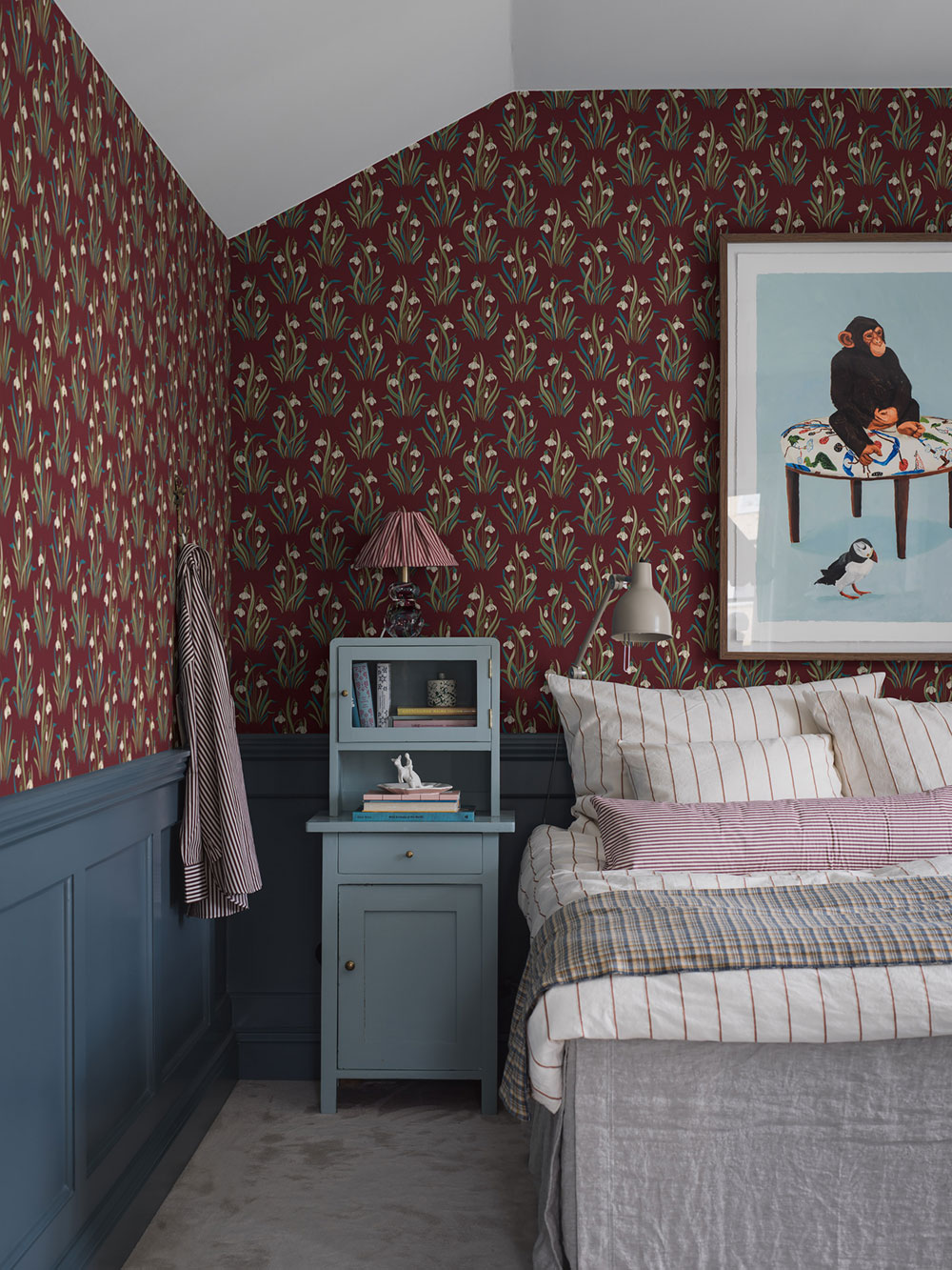 Tapeta na stenu, vínová, kvety, snežienky, 4837, New Heritage, Borastapeter