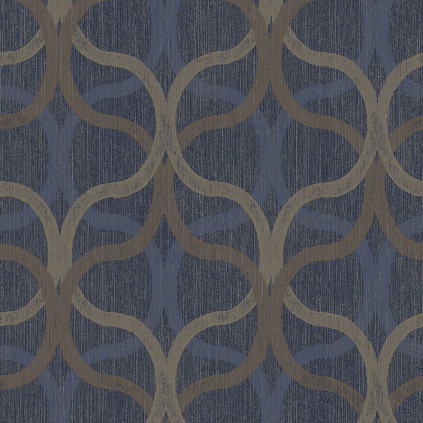 Geometrická tapeta, modrá, 128000, Refine, Graham Brown Boutique