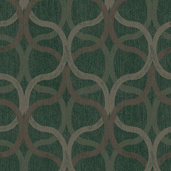 Geometrická tapeta, zelená, 128006, Refine, Graham Brown Boutique