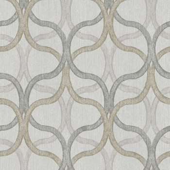 Geometrická tapeta, sivo-béžová, 128009, Refine, Graham Brown Boutique