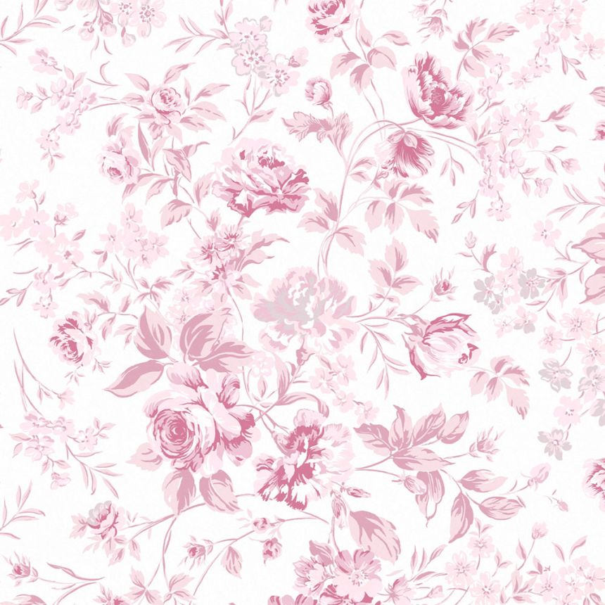 Tapeta, ružová, kvety, 125110, Shabby Chic by Rachel Ashwell