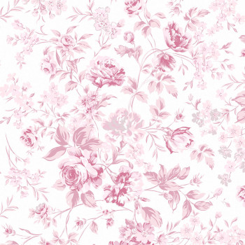 Tapeta, ružová, kvety, 125110, Shabby Chic by Rachel Ashwell