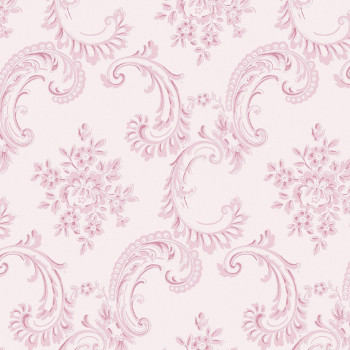 Tapeta, ružová, zámocká, ornamenty, 125113, Shabby Chic by Rachel Ashwell