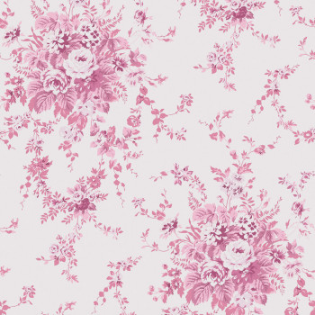 Tapeta, ružová, kvety, 125126, Shabby Chic by Rachel Ashwell