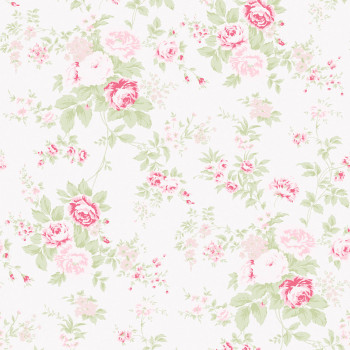 Tapeta, krémová, kvety, 125132, Shabby Chic by Rachel Ashwell