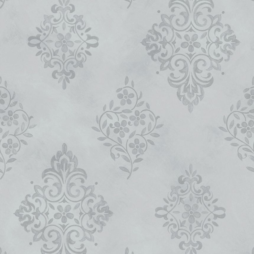 Tapeta, modrá, zámocká, ornamenty, 125137, Shabby Chic by Rachel Ashwell