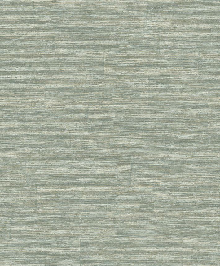 Tapeta, sivo-modro-zelená, imitácia látky, PW1006, Precious Weaves, Grandeco