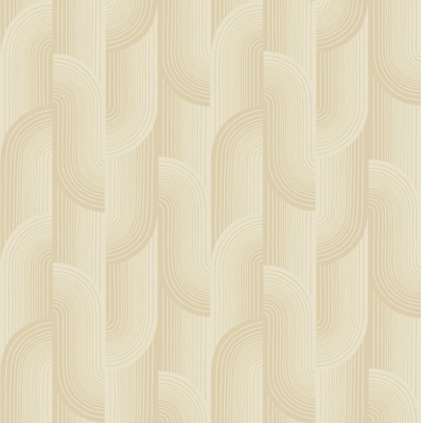 Tapeta, béžová, geometrická, PW3105, Precious Weaves, Grandeco