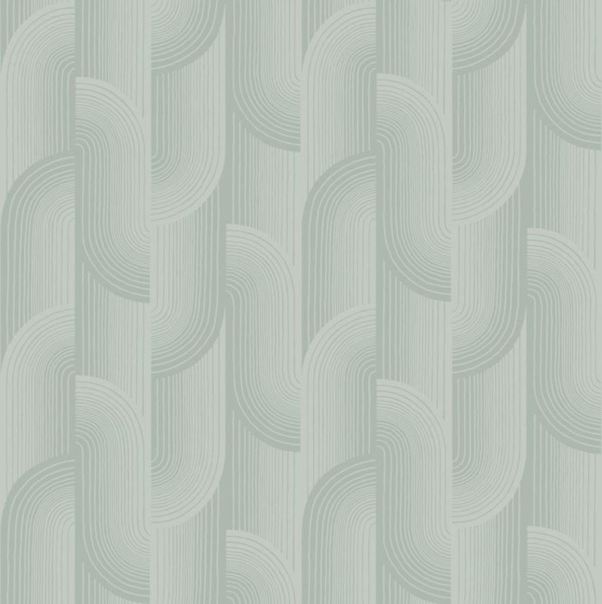 Tapeta, zelená, geometrická, PW3106, Precious Weaves, Grandeco