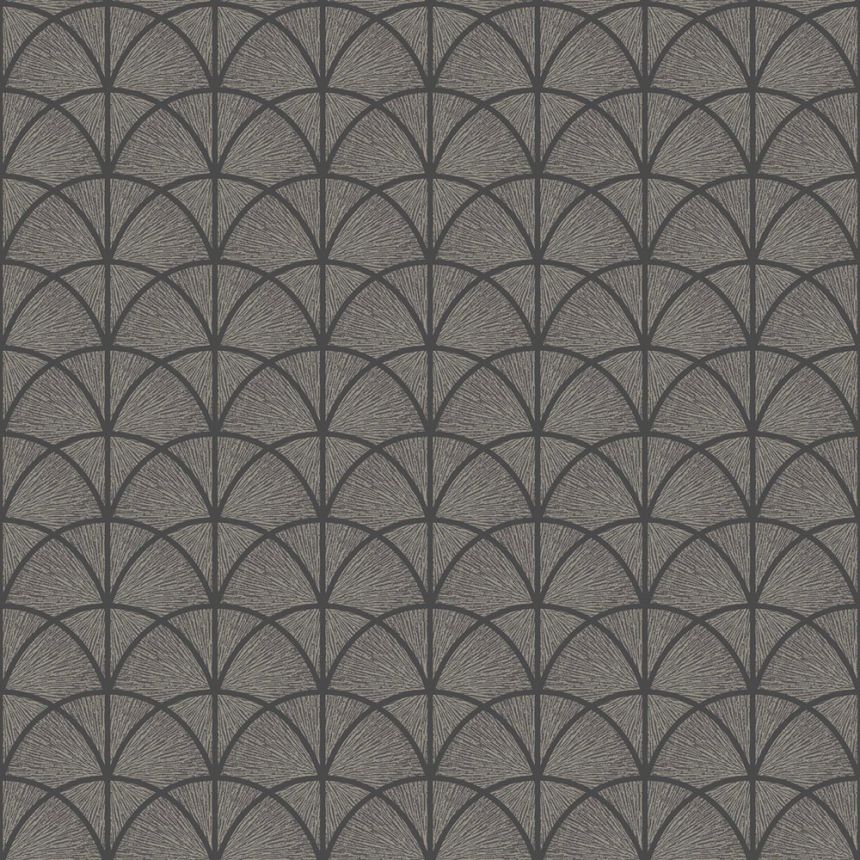 Tapeta, čierna, grafická, Art Deco, 7770, Adorn, Borastapeter