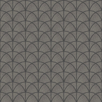 Tapeta, čierna, grafická, Art Deco, 7770, Adorn, Borastapeter