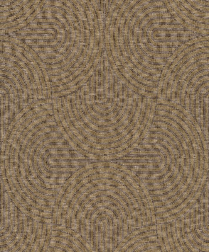 Tapeta na stenu, okrová, grafický vzor, Art Deco, EAR605, The Texture Book, Masureel