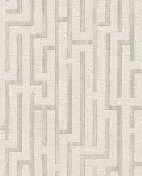 Tapeta, krémovo-sivo-béžová, imitácia látky, 350530, Riviera Maison, Eijffinger