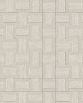 Tapeta, sivo-béžová, imitácia obloženia, 350561, Riviera Maison, Eijffinger