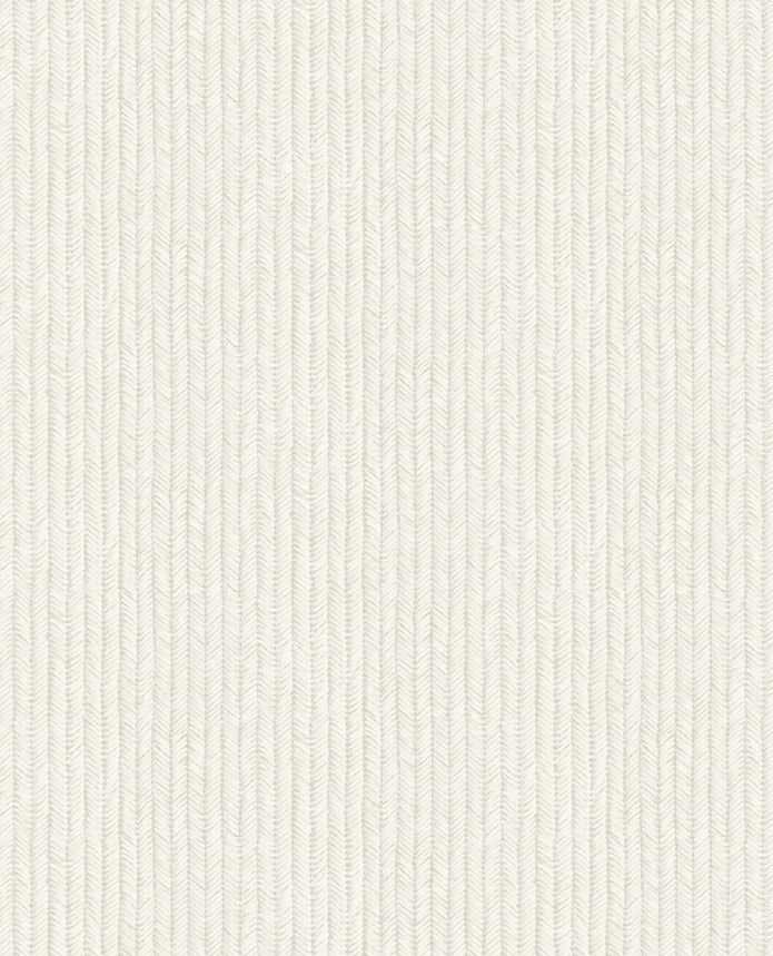 Tapeta, bielo-krémová, imitácia prírodnej rohože, 350570, Riviera Maison, Eijffinger