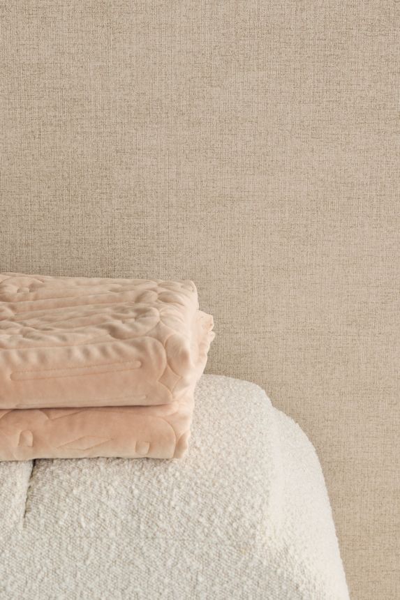 Tapeta, hnedo-béžová, imitácia látky, 350594, Riviera Maison, Eijffinger