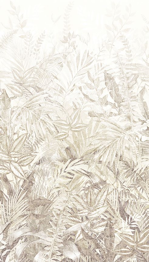 Fototapeta, sivo-zelená, listy, 350705, Riviera Maison, Eijffinger