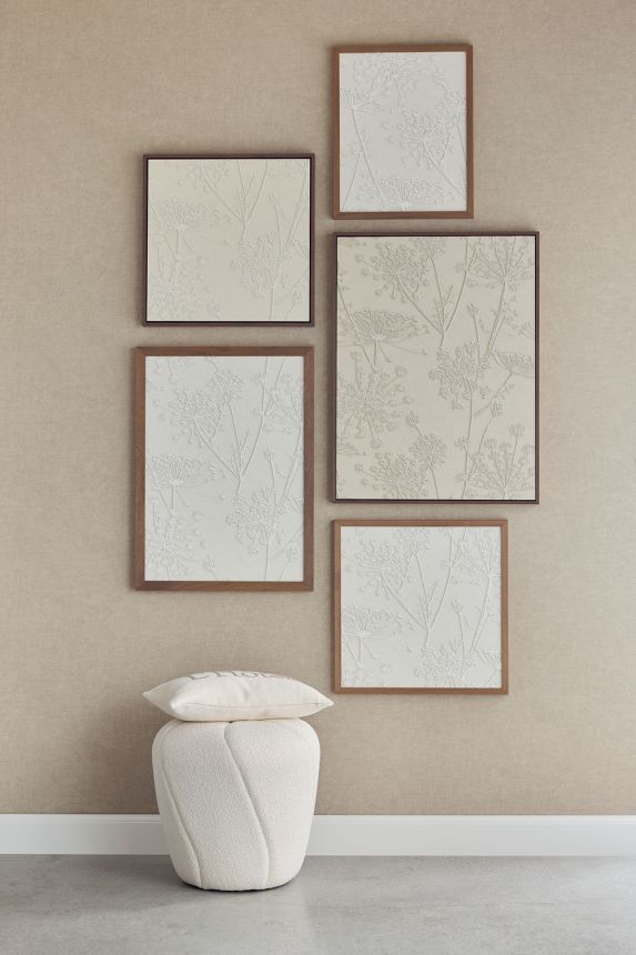 Tapeta, krémová, imitácia látky, 350580, Riviera Maison, Eijffinger