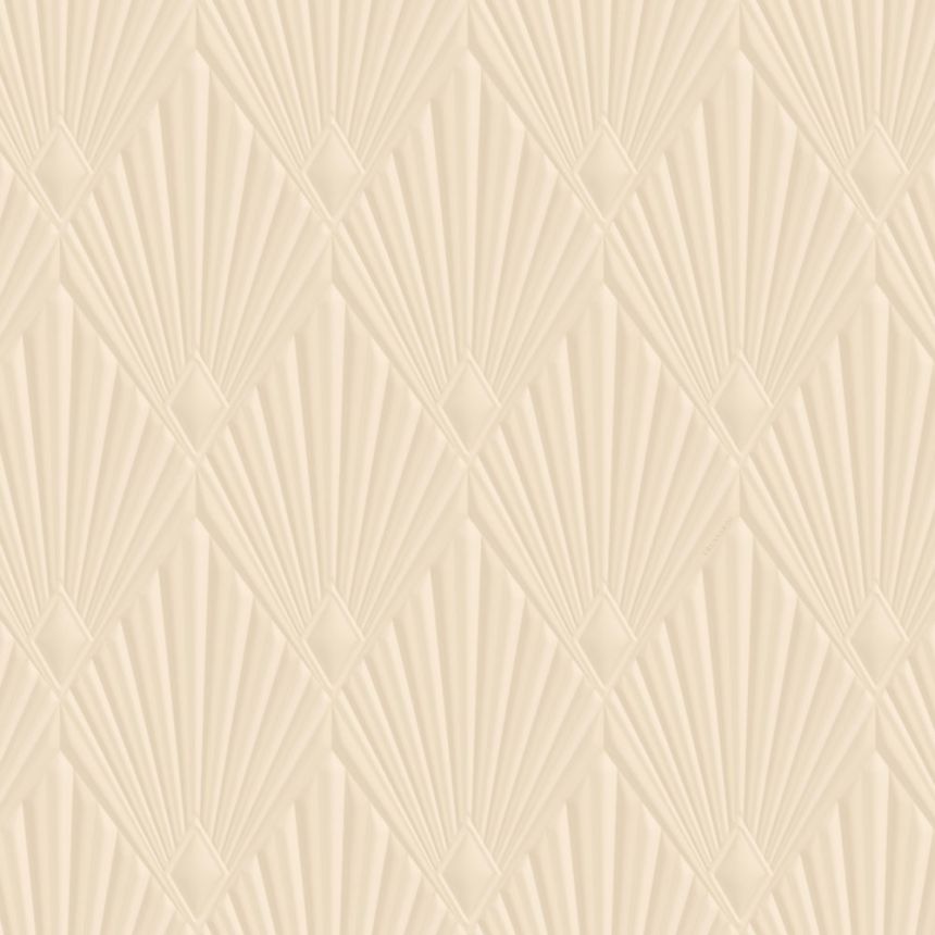 Tapeta luxusná, geometrická, vliesová, na stenu, béžová, Art deco, Z30314, Casa 8, Trussardi