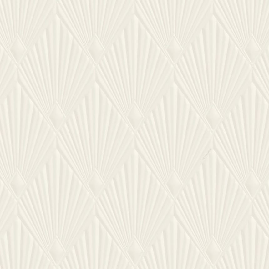 Tapeta luxusná, geometrická, vliesová, na stenu, krémová, Art deco, Z30320, Casa 8, Trussardi