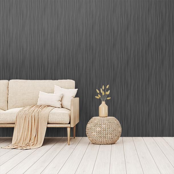 Tapeta luxusná, vliesová, na stenu, sivo-čierna, pruhy, Z30325, Casa 8, Trussardi