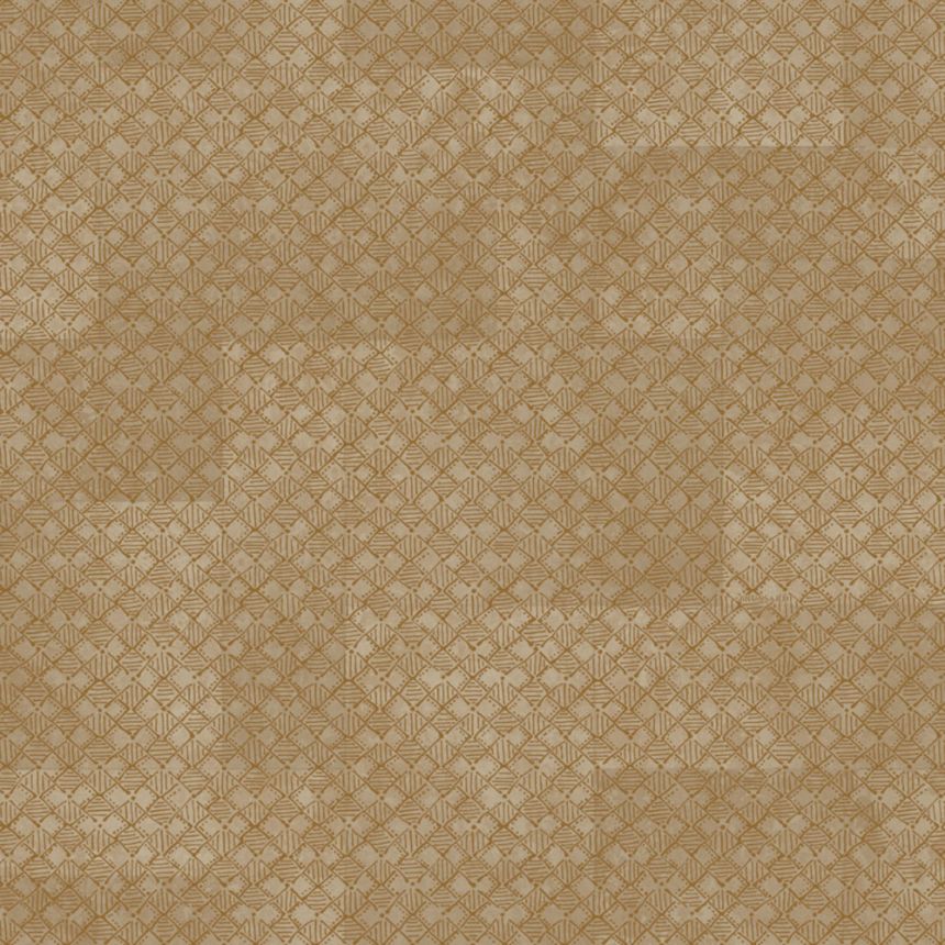 Tapeta luxusná, geometrická, vliesová, na stenu, hnedá, Z30348, Casa 8, Trussardi