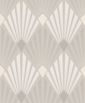 Tapeta na stenu, béžová, grafický vzor, Art Deco, HAV402, The Texture Book, Masureel