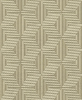 Tapeta na stenu, béžovo-zlatá, geometrický vzor, ORB502, The Texture Book, Masureel