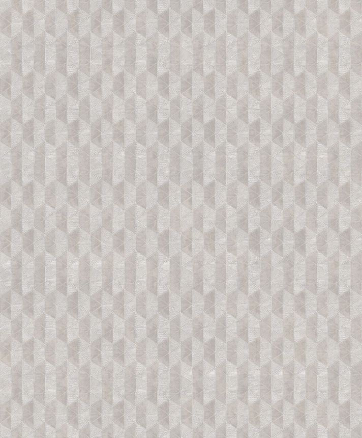 Tapeta na stenu, sivobéžová, geometrický vzor, ORB705, The Texture Book, Masureel