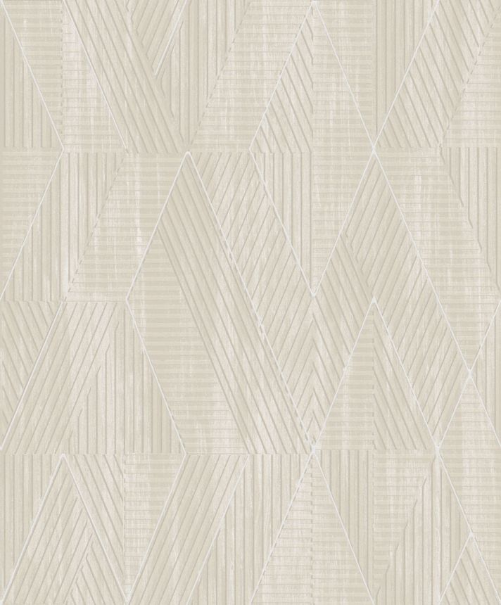 Tapeta na stenu, sivobéžová, geometrický vzor, PRI302, The Texture Book, Masureel