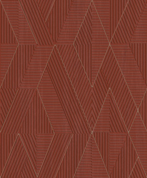 Tapeta na stenu, červená, geometrický vzor, PRI304, The Texture Book, Masureel