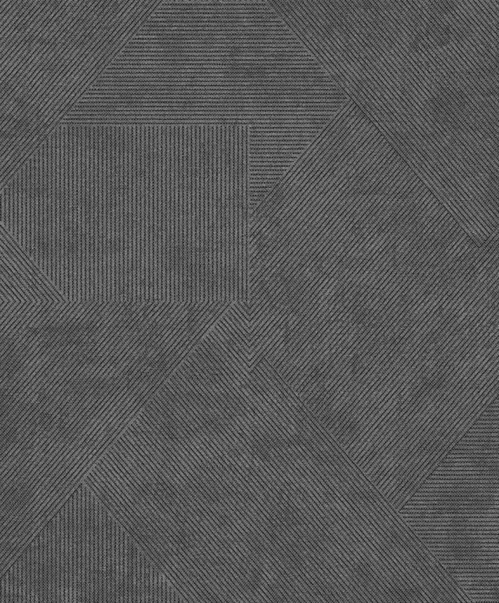 Tapeta na stenu, sivá-čierna, imitácia látky, PRI405, The Texture Book, Masureel