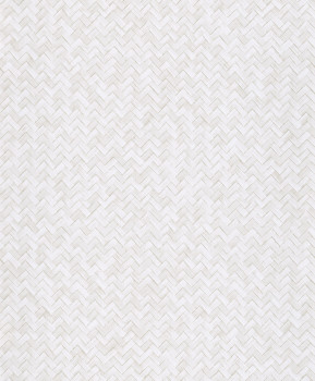 Tapeta na stenu, bielo-krémová, imitácia rohože, WIL303, The Texture Book, Masureel