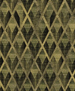 Tapeta na stenu, čierno-zlatá, geometrický vzor, CAB501, The Texture Book, Masureel