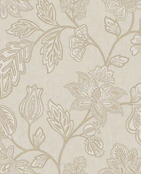 Tapeta, krémová, kvety, 350660, Amber, Eijffinger