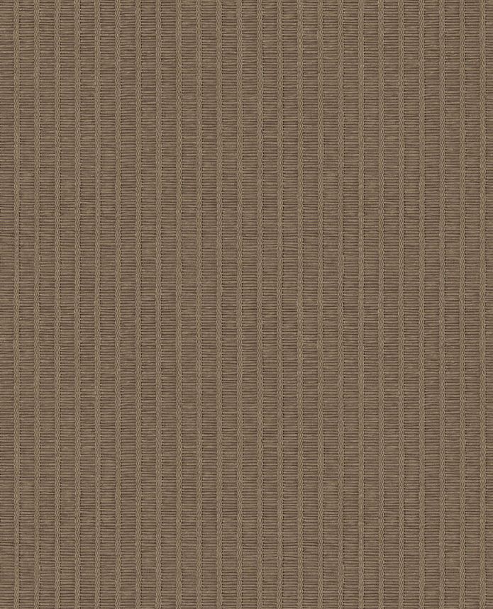 Tapeta, hnedá, imitácia rohože, pruhy, 350674, Amber, Eijffinger