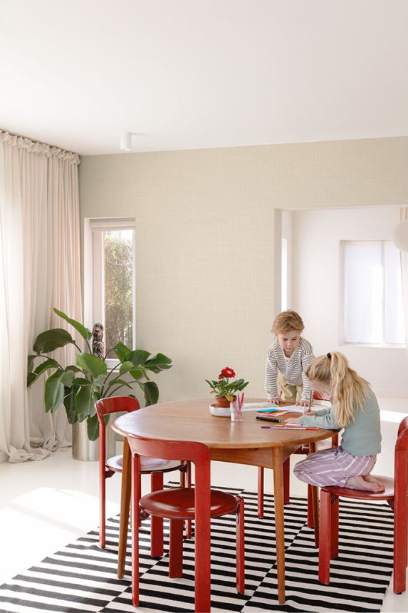 Tapeta, béžová, imitácia látky, LD1019, Little Dreamers, Grandeco