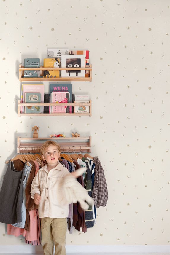 Detská tapeta, biela, obloha, LD3617, Little Dreamers, Grandeco